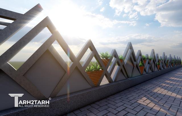 طراحی دیوار شمالی پارک فناوری پردیس