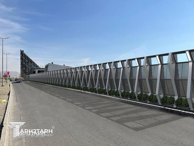 طراحی دیوار شمالی پارک فناوری پردیس