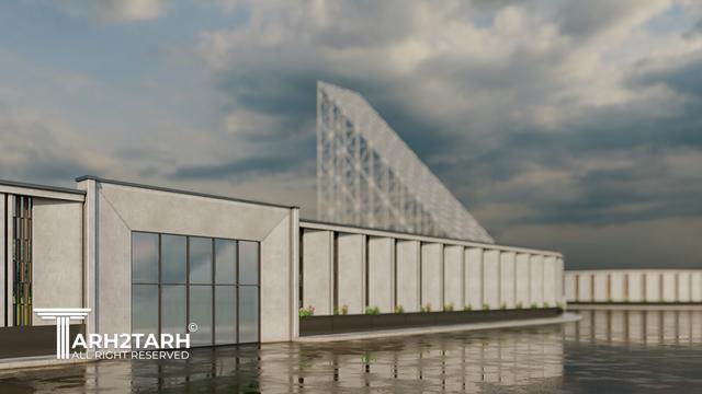 طراحی دیوار شمالی پارک فناوری پردیس