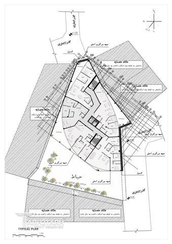 طراحی پلان قیطریه رزیدنس2