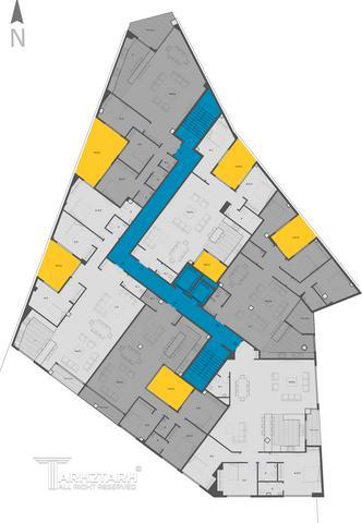 طراحی پلان قیطریه رزیدنس2