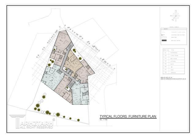 طراحی پلان قیطریه رزیدنس2