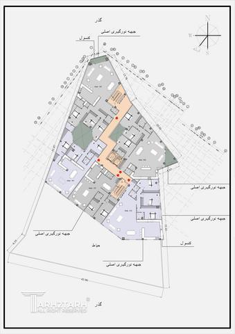 طراحی پلان قیطریه رزیدنس2