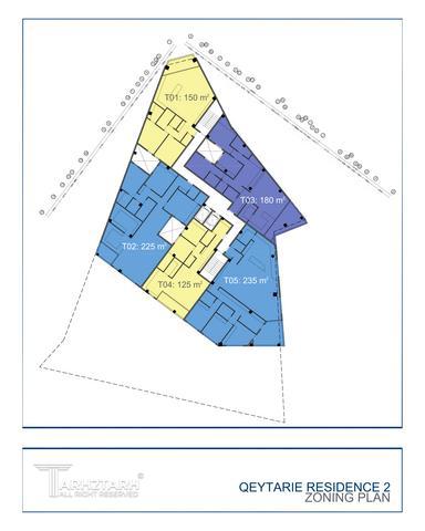 طراحی پلان قیطریه رزیدنس2