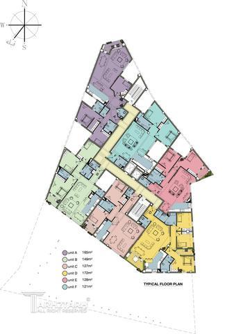 طراحی پلان قیطریه رزیدنس2