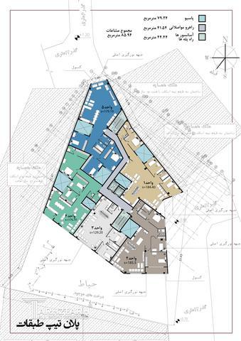 طراحی پلان قیطریه رزیدنس2