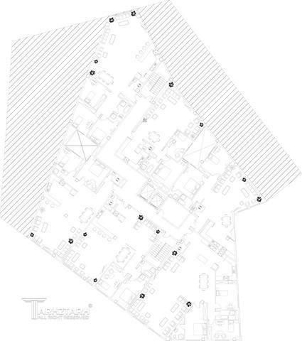 طراحی پلان قیطریه رزیدنس2