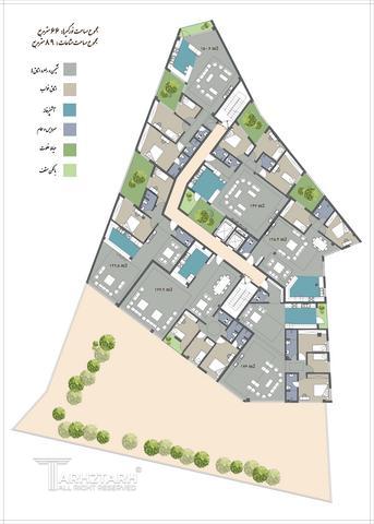 طراحی پلان قیطریه رزیدنس2