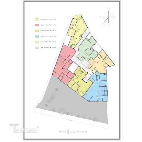 طراحی پلان قیطریه رزیدنس2