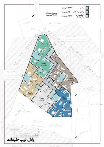 طراحی پلان قیطریه رزیدنس2