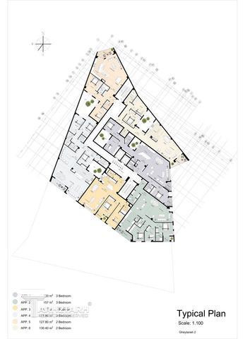 طراحی پلان قیطریه رزیدنس2