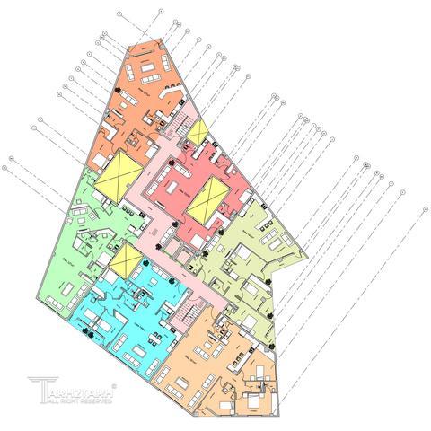 طراحی پلان قیطریه رزیدنس2