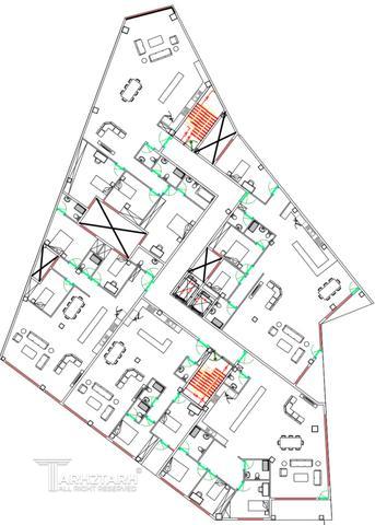 طراحی پلان قیطریه رزیدنس2