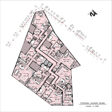 طراحی پلان قیطریه رزیدنس2