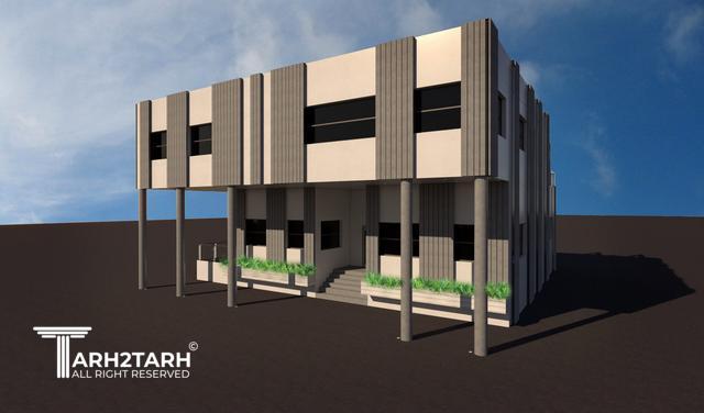 طراحی ساختمان اداری بتن تنیده ایرانیان