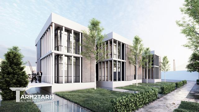 طراحی ساختمان اداری بتن تنیده ایرانیان