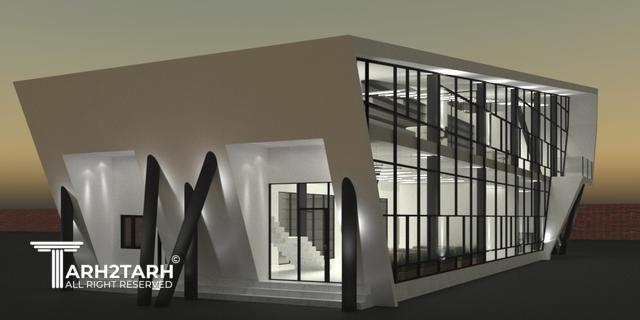 طراحی ساختمان اداری بتن تنیده ایرانیان