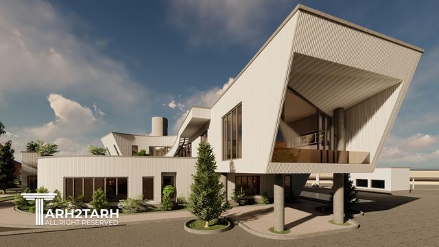 طراحی ساختمان اداری بتن تنیده ایرانیان