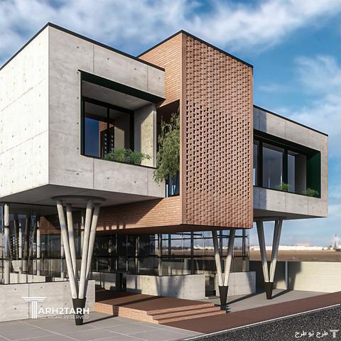 طراحی ساختمان اداری بتن تنیده ایرانیان