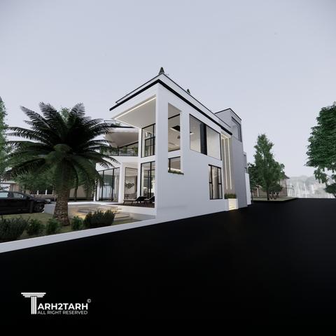 طراحی ویلا هیربد