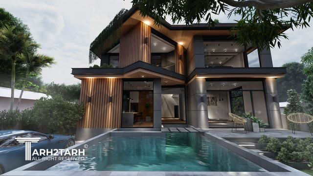 طراحی پلان، نما و داخلی ویلای هیربد