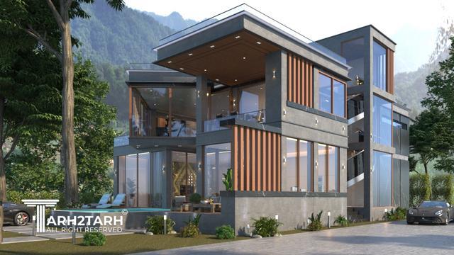 طراحی ویلا هیربد