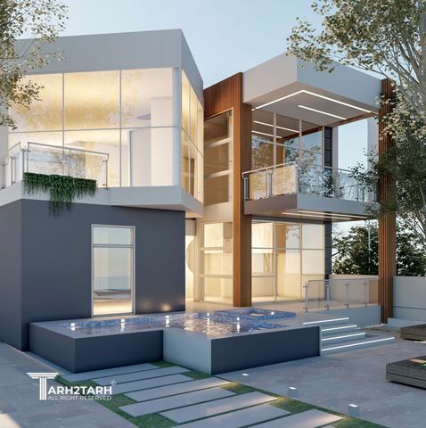 طراحی ویلا هیربد