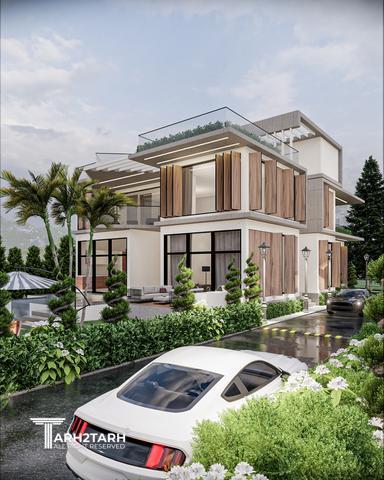 طراحی ویلا هیربد