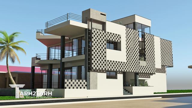 طراحی ویلا هیربد