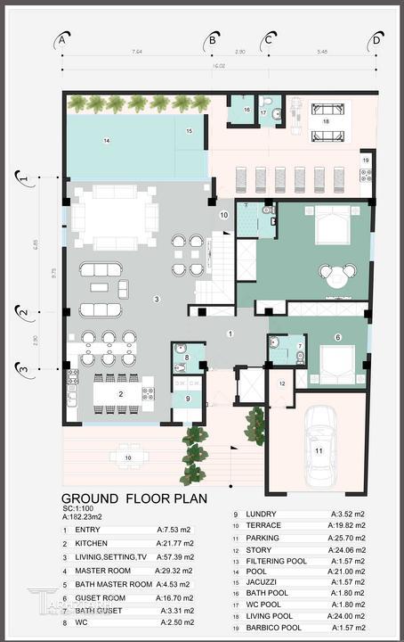 مسابقه طراحی پکیج معماری ویلا دهکده شیرین