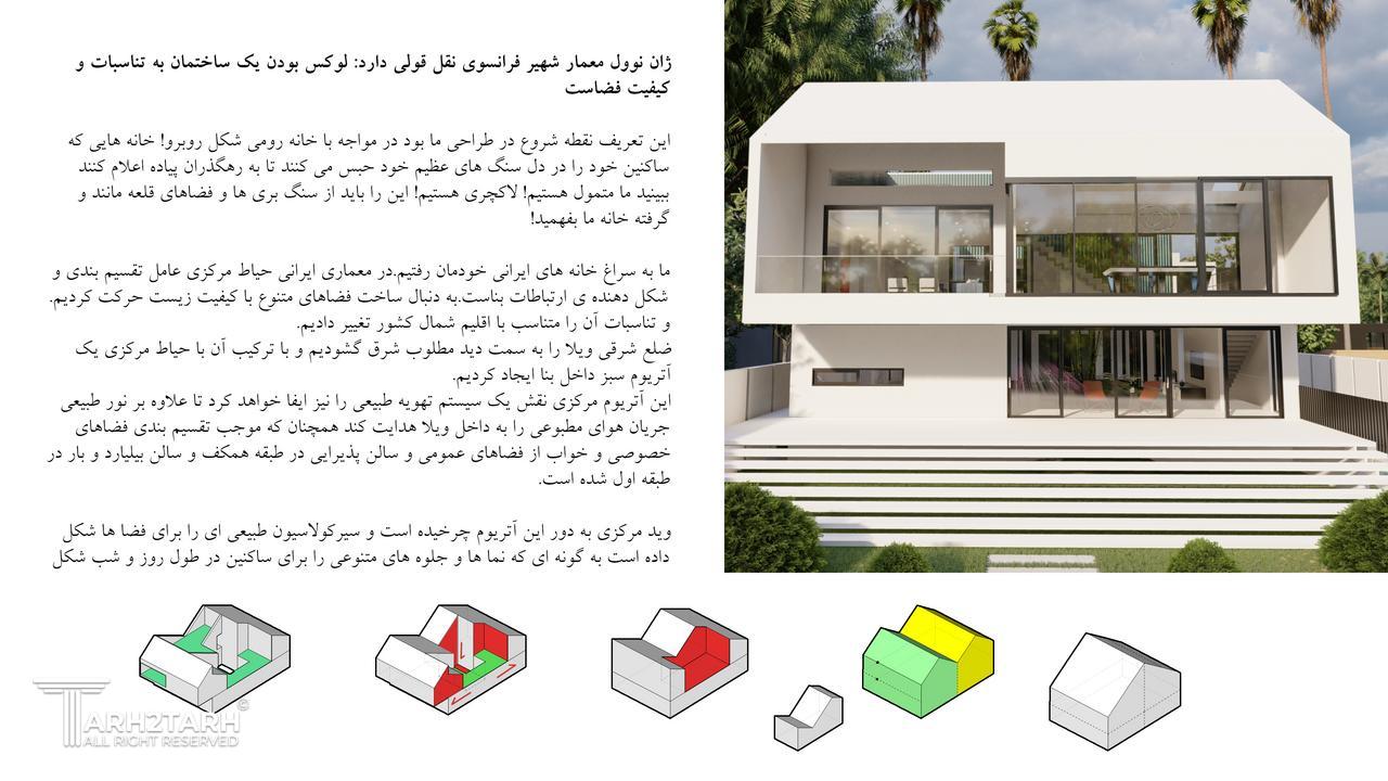  مسابقه طراحی پکیج معماری ویلا دهکده شیرین