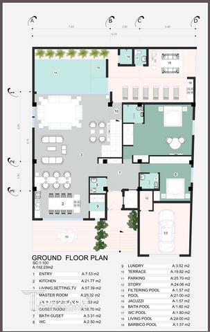 طراحی پکیج معماری ویلا دهکده شیرین