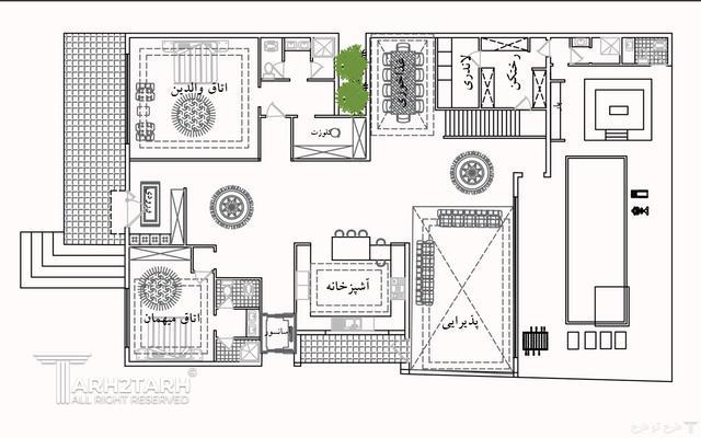 طراحی پکیج معماری ویلا دهکده شیرین