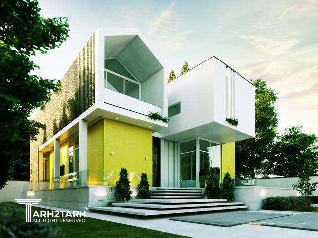 طراحی پکیج معماری ویلا دهکده شیرین