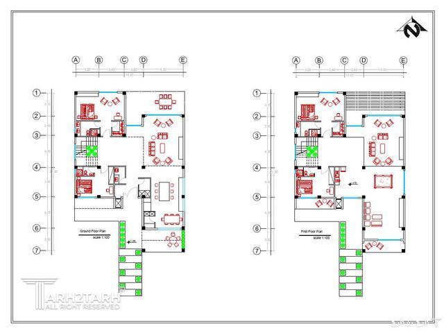 طراحی پکیج معماری ویلا دهکده شیرین