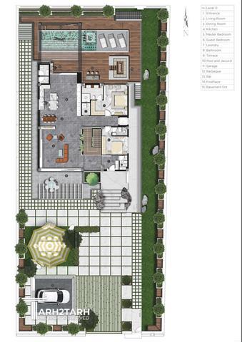 طراحی پکیج معماری ویلا دهکده شیرین