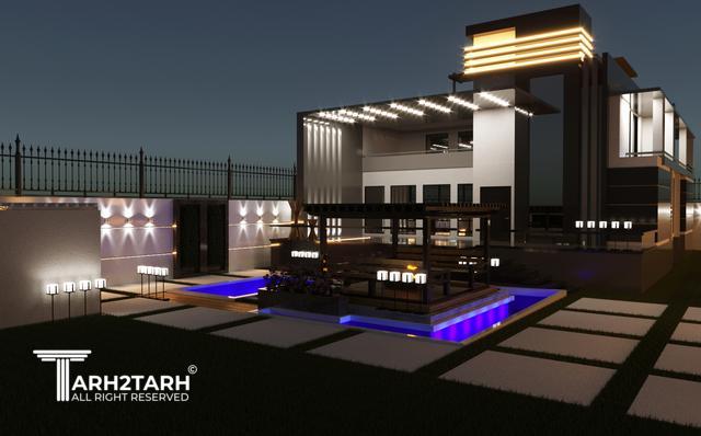 طراحی پکیج معماری ویلا دهکده شیرین