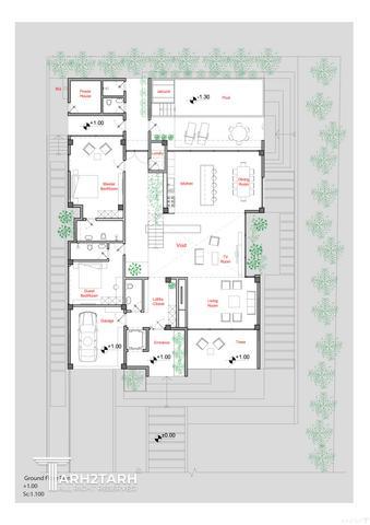 طراحی پکیج معماری ویلا دهکده شیرین