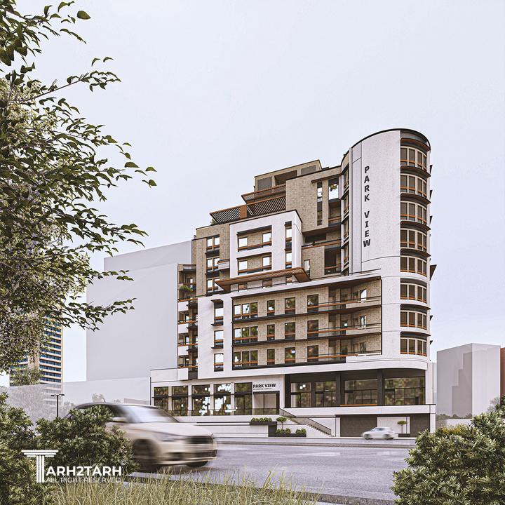طراحی نما و روف گاردن پروژه پارک‌ویو