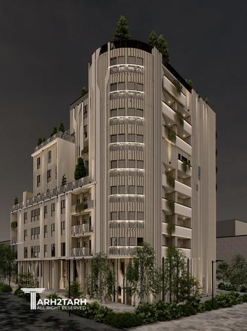 طراحی نما و روف گاردن پروژه پارک‌ویو