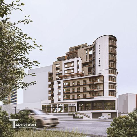 طراحی نما و روف گاردن پروژه پارک‌ویو