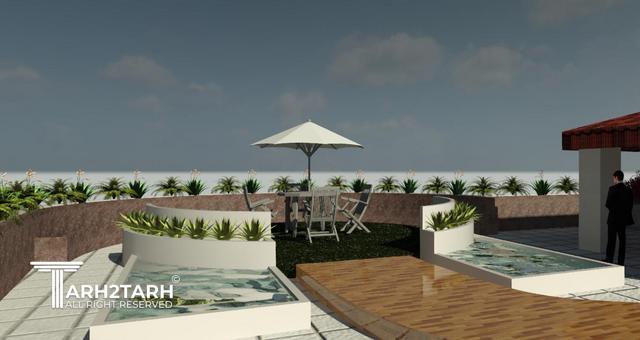 طراحی نما و روف گاردن پروژه پارک‌ویو