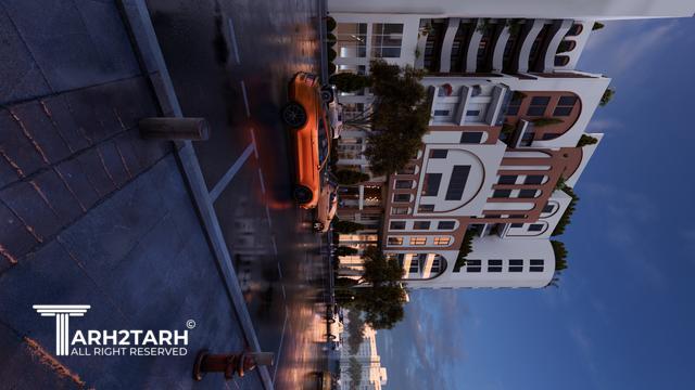 طراحی نما و روف گاردن پروژه پارک‌ویو