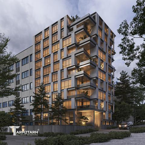 طراحی پلان و نما پروژه گلستان شمالی