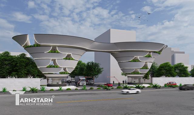 طراحی سردرب پارک علم و فناوری سلامت دانشگاه علوم پزشکی تهران