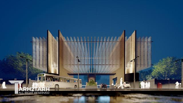 طراحی سردرب پارک علم و فناوری سلامت دانشگاه علوم پزشکی تهران