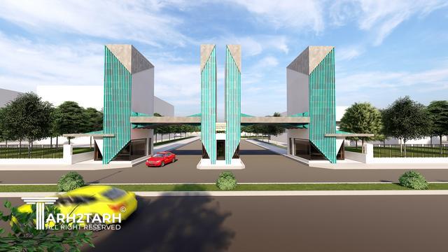 طراحی سردرب پارک علم و فناوری سلامت دانشگاه علوم پزشکی تهران