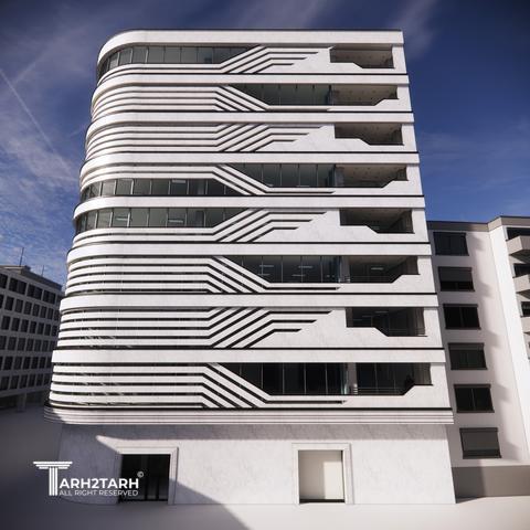 طراحی نما ساختمان اداری شمیران