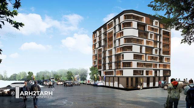 طراحی نما ساختمان اداری شمیران