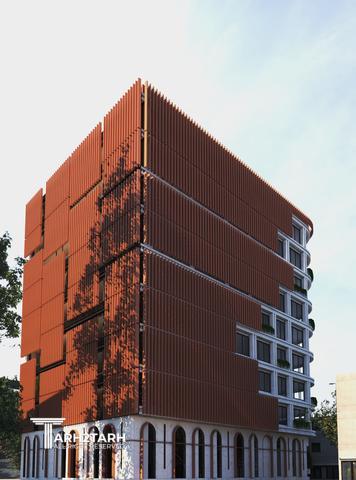 طراحی نما ساختمان اداری شمیران